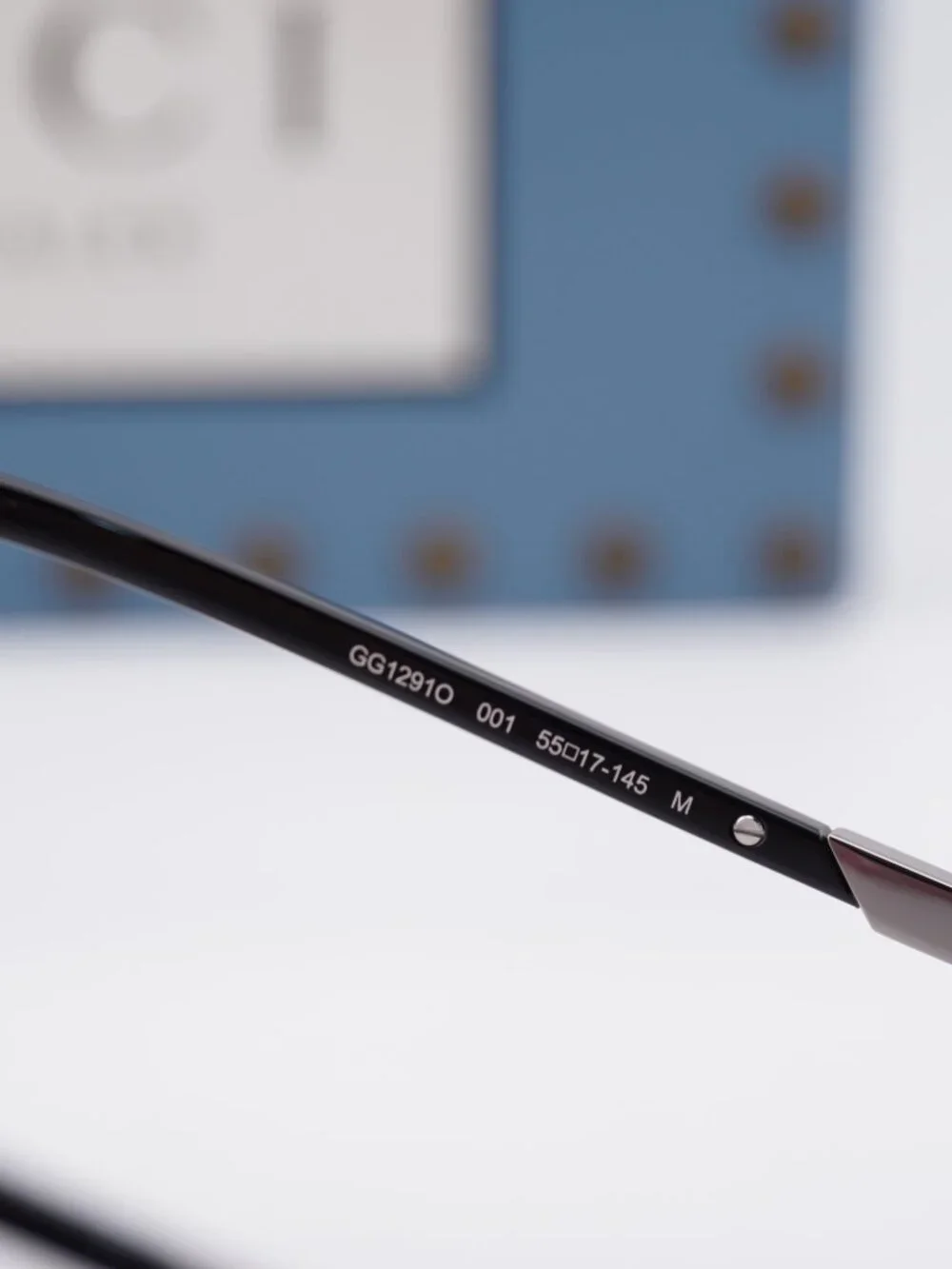Gucci GG1291O 001 Rectangle Eyeglasses - Ruthenium 55mm